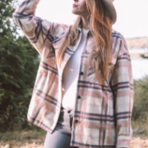 Zara Oversized Plaid Flannel Jacket Shacket | Size Small - Picture 1 of 4